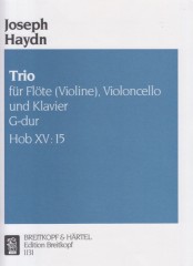Haydn, Franz Josef : Trio Hob. XV:15, per Flauto, Violoncello e Pianoforte. Set parti