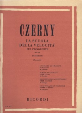 Czerny, Carl : La scuola della velocità op. 299: 40 Esercizi per Pianoforte