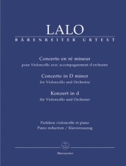 Lalo, Edouard : Concerto per Violoncello, riduzione per Violoncello e Pianoforte. Urtext