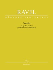 Ravel, Maurice : Sonata in quattro parti, per Violino e Violoncello. Urtext