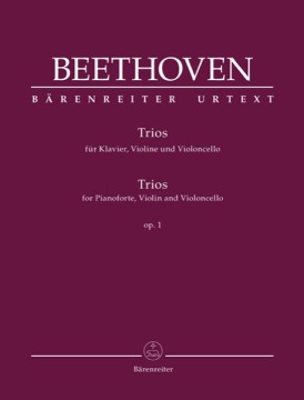 Beethoven, Ludwig van : Trio op. 1, per Pianoforte, Violino e Violoncello. Set parti. Urtext