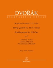 Dvorák, Antonín : Quartetto per Archi op. 96 “Americano”. Set parti. Urtext