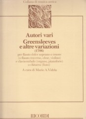 AA.VV. : Greensleeves e altre variazioni, per Flauto dolce e Clavicembalo