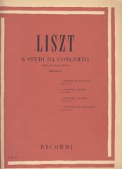 Liszt, Franz : 6 Studi da concerto, per Pianoforte