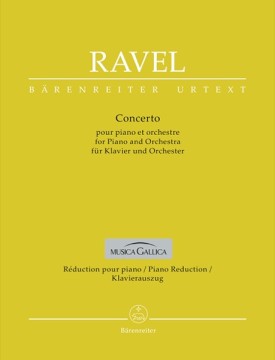 Ravel, Maurice : Concerto per Pianoforte e Orchestra. Riduzione per 2 Pianoforti. Urtext