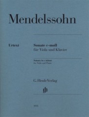 Mendelssohn Bartholdy, Felix : Sonata op. 45, per Viola e Pianoforte. Urtext