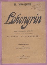 Wagner, Richard : Lohengrin. Riduzione per Canto e Pianoforte