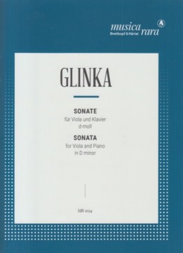 Glinka, Michail : Sonata in re minore, per Viola e Pianoforte