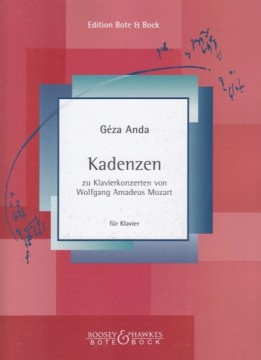 Anda, Géza : Cadenzas to Mozart's Concertos, per Pianoforte