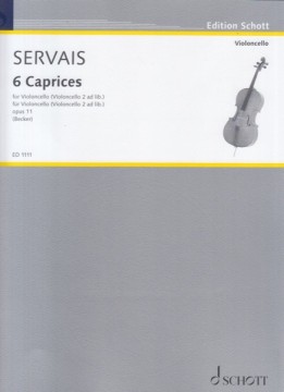 Servais, François : 6 Capricci op. 11, per Violoncello (secondo Violoncello ad libitum)