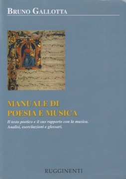Gallotta, Bruno : Manuale di poesia e musican 