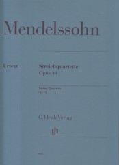 Mendelssohn Bartholdy, Felix : Quartetto per Archi op. 44. Set parti. Urtext Mendelssohn Bartholdy, Felix : Quartetto per Archi op. 44. Set parti. Urtext