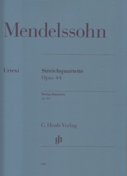 Mendelssohn Bartholdy, Felix : Quartetto per Archi op. 44. Set parti. Urtext