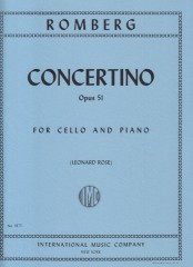 Romberg, Bernhard : Concertino op. 51, per Violoncello e Pianoforte Romberg, Bernhard : Concertino op. 51, per Violoncello e Pianoforte
