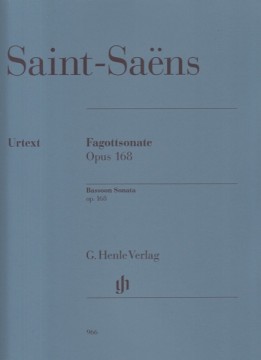 Saint-Saëns, Camille : Sonata op. 168, per Fagotto e Pianoforte. Urtext