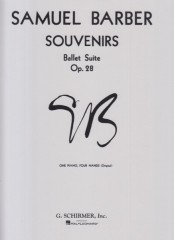 Barber, Samuel : Souvenirs. Ballet Suite op. 28, per Pianoforte a 4 mani
