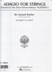 Barber, Samuel : Adagio per Archi op. 11. Arrangiamento per Pianoforte Barber, Samuel : Adagio per Archi op. 11. Arrangiamento per Pianoforte