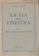 Zandonai, Riccardo : La via della finestra. Libretto