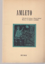 Zafred, Mario : Amleto. Libretto Zafred, Mario : Amleto. Libretto