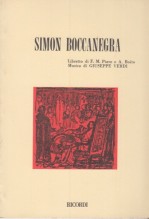 Verdi, Giuseppe : Simon Boccanegra. Libretto Verdi, Giuseppe : Simon Boccanegra. Libretto
