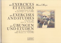 Moyse, Marcel : 20 Exercises and Studies in long slurls, trills, pauses, per Flauto traverso Moyse, Marcel : 20 Exercises and Studies in long slurls, trills, pauses, per Flauto traverso