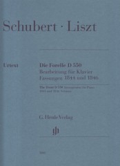 Schubert, Franz- Liszt, Franz : Die Forelle D 550, arrangiamento per Pianoforte, per Pianoforte. Urtext Schubert, Franz- Liszt, Franz : Die Forelle D 550, arrangiamento per Pianoforte, per Pianoforte. Urtext