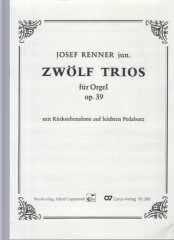 Renner, J. jr. : 12 Trii op. 39, per Organo