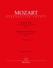 Mozart, Wolfgang Amadeus : Concerto KV 365 per 2 Pianoforti e Orchestra. Cadenze. Urtext