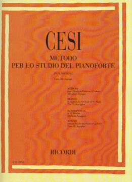 Cesi, Beniamino : Metodo per lo studio del Pianoforte in 12 fascicoli. Vol. III: arpeggi