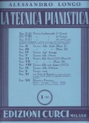 Longo, Alessandro : La tecnica pianistica, fascicolo 1 (A). Tecnica fondamentale (1° Corso)