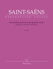 Saint-Saëns, Camille : Six Études pour la main gauche seule op. 135, for Piano. Urtext