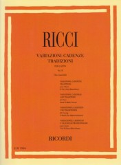 Ricci, Luigi : Variazioni, cadenze, tradizioni per Canto. Vol. II: voci maschili