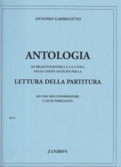 AA.VV. : Antologia di brani polifonici a 2-3-4 voci nelle chiavi antiche per la lettura della partitura
