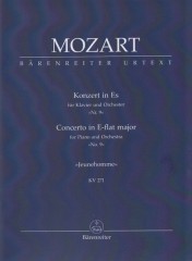 Mozart, Wolfgang Amadeus : Concerto KV 271 Jeunehomme-Konzert per Pianoforte e Orchestra, partitura tascabile. Urtext