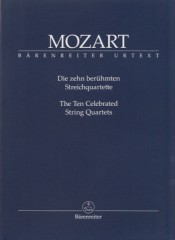 Mozart, Wolfgang Amadeus : The Ten Celebrated String Quartets. Partitura tascabile. Urtext