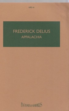 Delius, Frederick : Appalachia, partitura tascabile