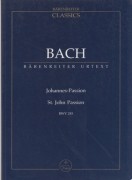 Bach, Johann Sebastian : Passione secondo Giovanni. Partitura tascabile. Urtext
