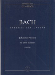 Bach, Johann Sebastian : Passione secondo Giovanni. Partitura tascabile. Urtext