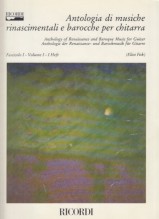 AA.VV. : Antologia di musiche rinascimentali e barocche, per Chitarra