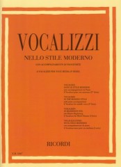 AA.VV. : Vocalizzi nello stile moderno con pianoforte (8 vocalizzi per voce media - serie I)