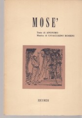 Rossini, Gioachino : Mosè. Libretto