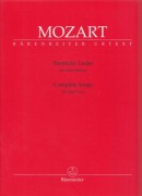 Mozart, Wolfgang Amadeus : Complete Lieder, per Voce acuta. Urtext