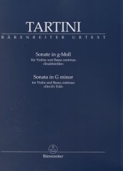 Tartini, Giuseppe : Sonata in sol minore Trillo del diavolo, per Violino e Basso continuo. Urtext Tartini, Giuseppe : Sonata in sol minore Trillo del diavolo, per Violino e Basso continuo. Urtext