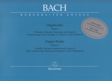 Bach, Johann Sebastian : Composizioni per Organo, vol. VI: Präludien, Toccaten, Fantasien und Fugen II. Urtext Bach, Johann Sebastian : Composizioni per Organo, vol. VI: Präludien, Toccaten, Fantasien und Fugen II. Urtext