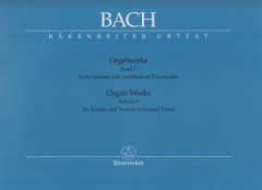 Bach, Johann Sebastian : Composizioni per Organo, vol. VII: Organ Trio Sonatas. Urtext