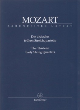 Mozart, Wolfgang Amadeus : The Thirteen Early String Quartet. Partitura tascabile. Urtext