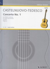 Castelnuovo-Tedesco, Mario : Concerto n. 1 in re op. 99, per Chitarra e Orchestra, riduzione per Chitarra e Pianoforte Castelnuovo-Tedesco, Mario : Concerto n. 1 in re op. 99, per Chitarra e Orchestra, riduzione per Chitarra e Pianoforte