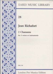 Richafort, J. : 2 chansons per 5 Voci o strumenti (SATTB) (Thomas)