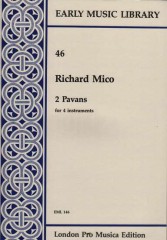 Mico, R. : 2 Pavans per 4 strumenti (SSAB) (Thomas)