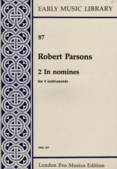 Parsons, R. : 2 In nomine per 4 strumenti 